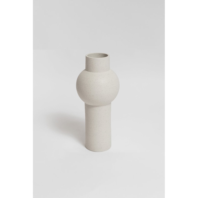Kansas White Bulb Medium Vase
