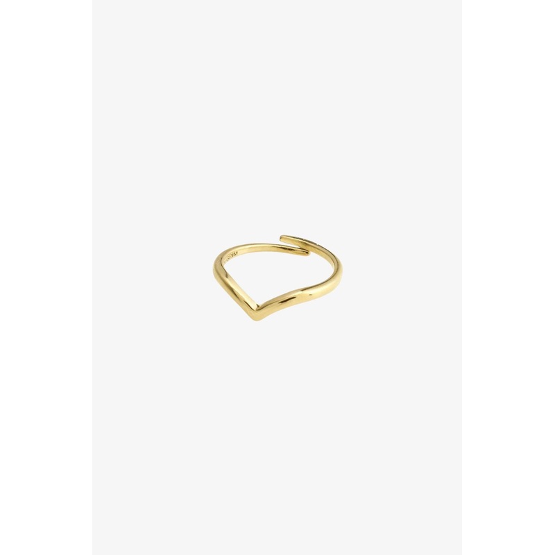 Lulu Recycled Pointy Stack  Gold Plated EOL Ring