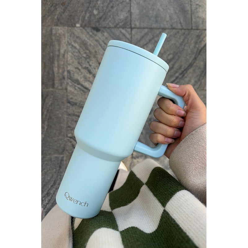 Qwest Seaside Blue Insulated with Straw 1.1L Tumbler