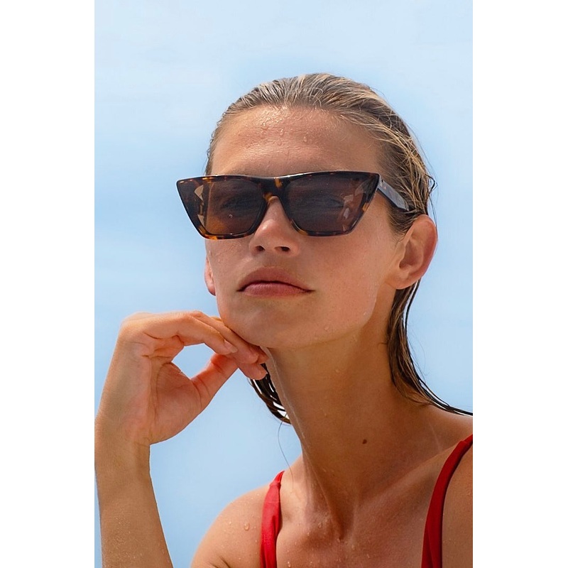 Sweet Harmony Maple Torte Brown Lens Cat Eye Sunglasses