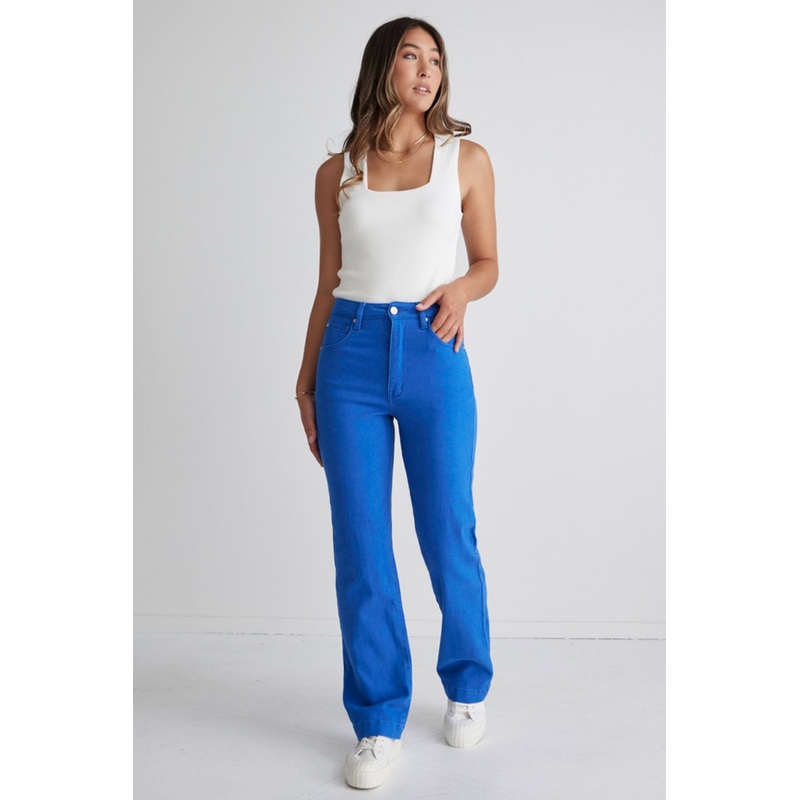 Billie Cobalt Blue Wide Leg Jeans