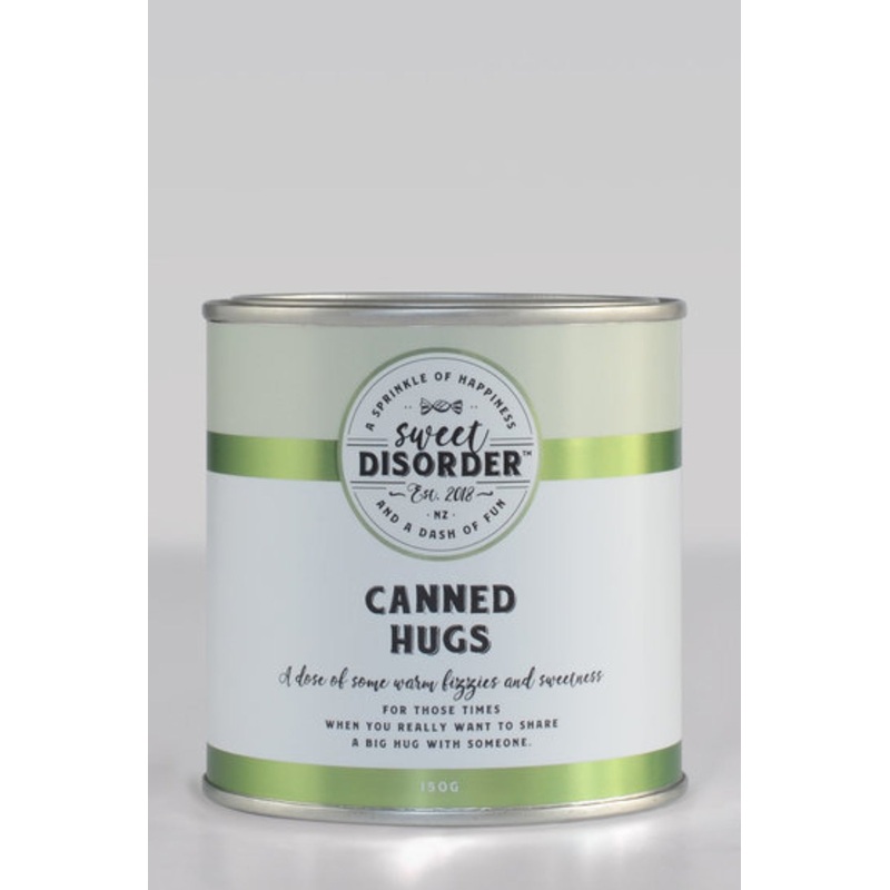 Canned Hugs Candy Tin