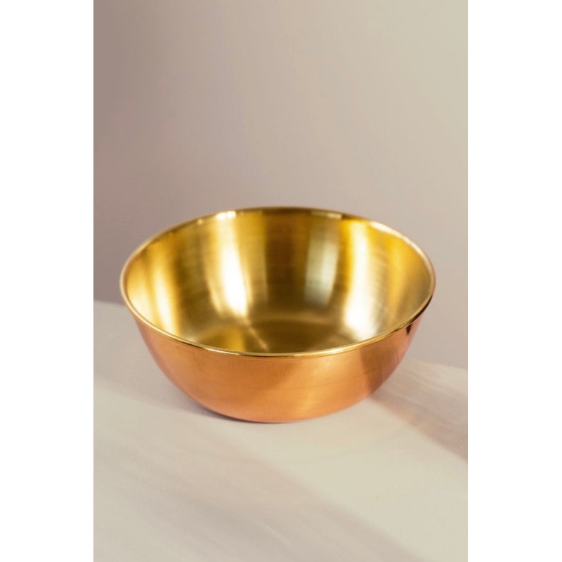 Face Mask Gold Mixing Bowl