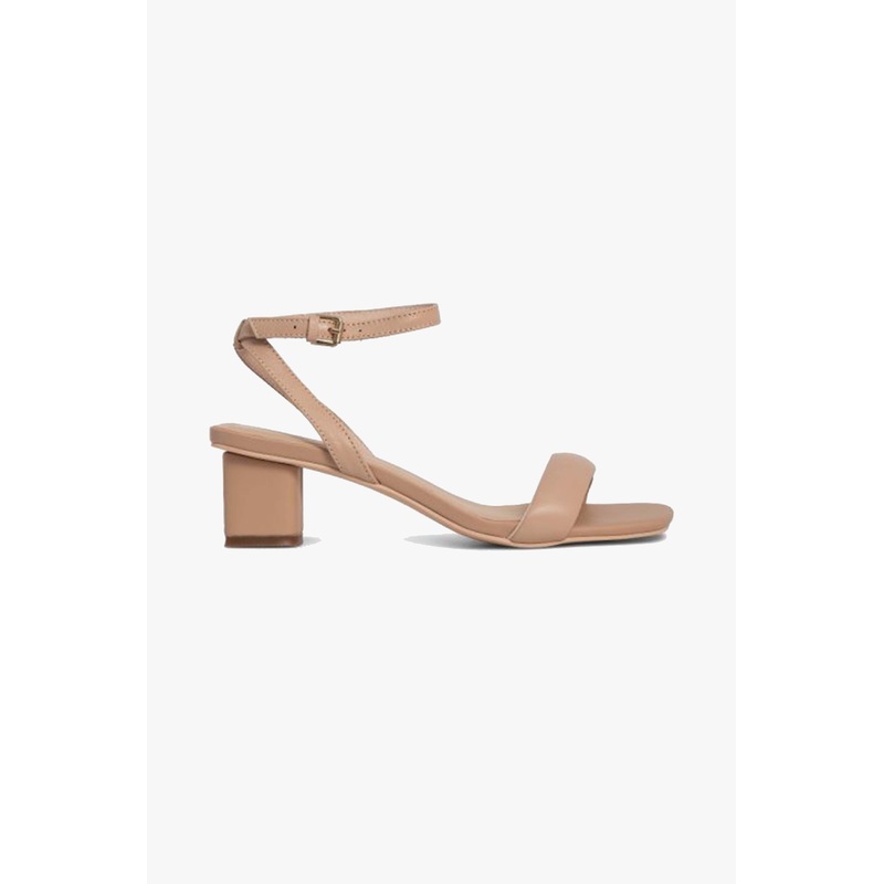 Harlyn Nude Leather Low Heel