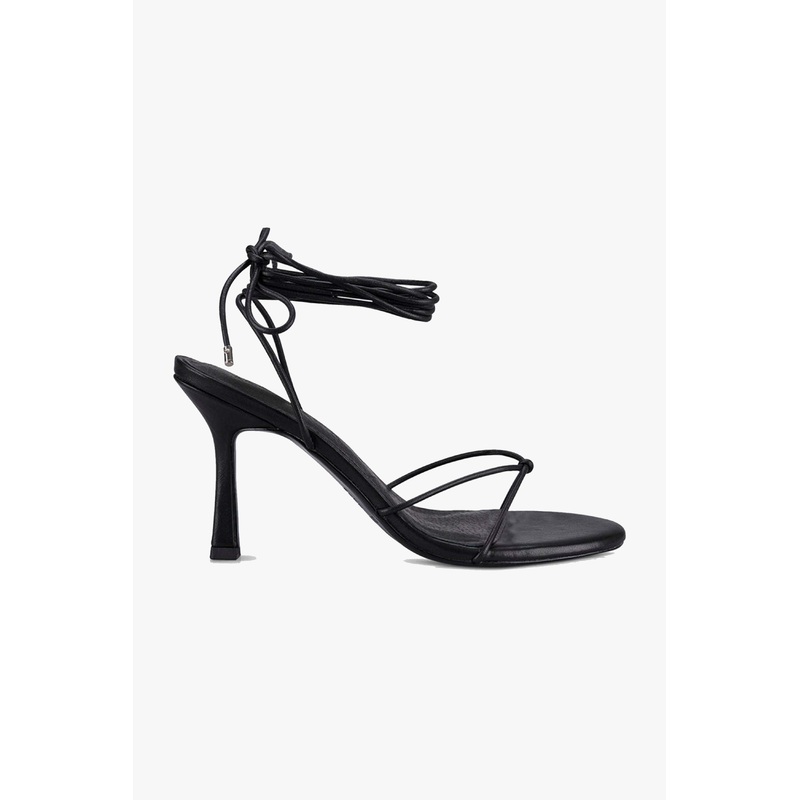 Honey Black Ankle Strap Heel