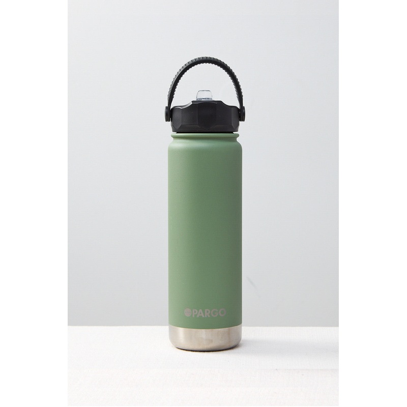 Insulated Eucalypt Green 750ml with Straw Lid Bottle
