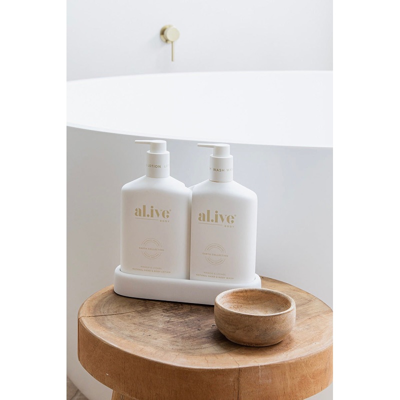 Mango & Lychee Hand & Body 500ml Wash + Lotion White Duo Tray