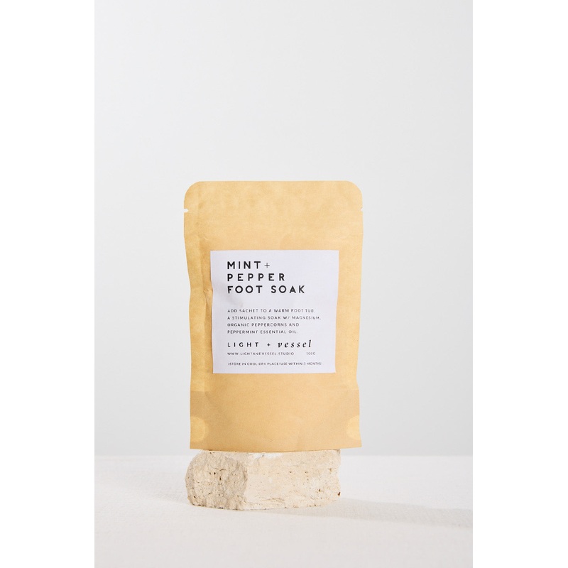 Mint + Pepper 100g Sachet Foot Soak