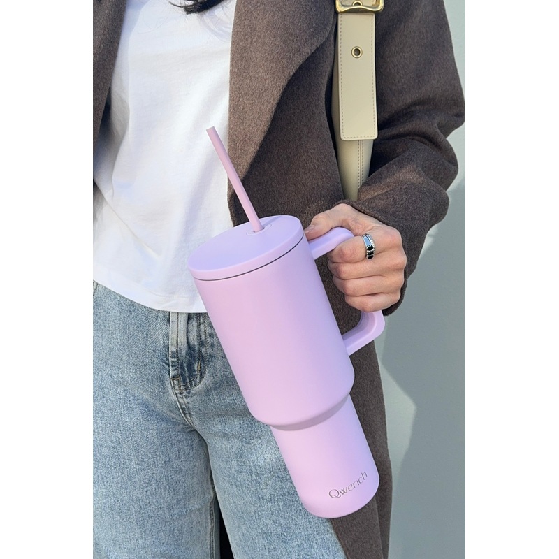 Qwest Lavender Haze Insulated with Straw 1.1L Tumbler