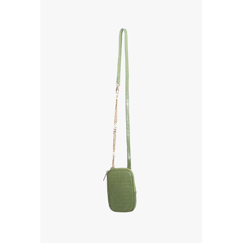 Attached to Me Khaki Gold Hardware Leather Bag
