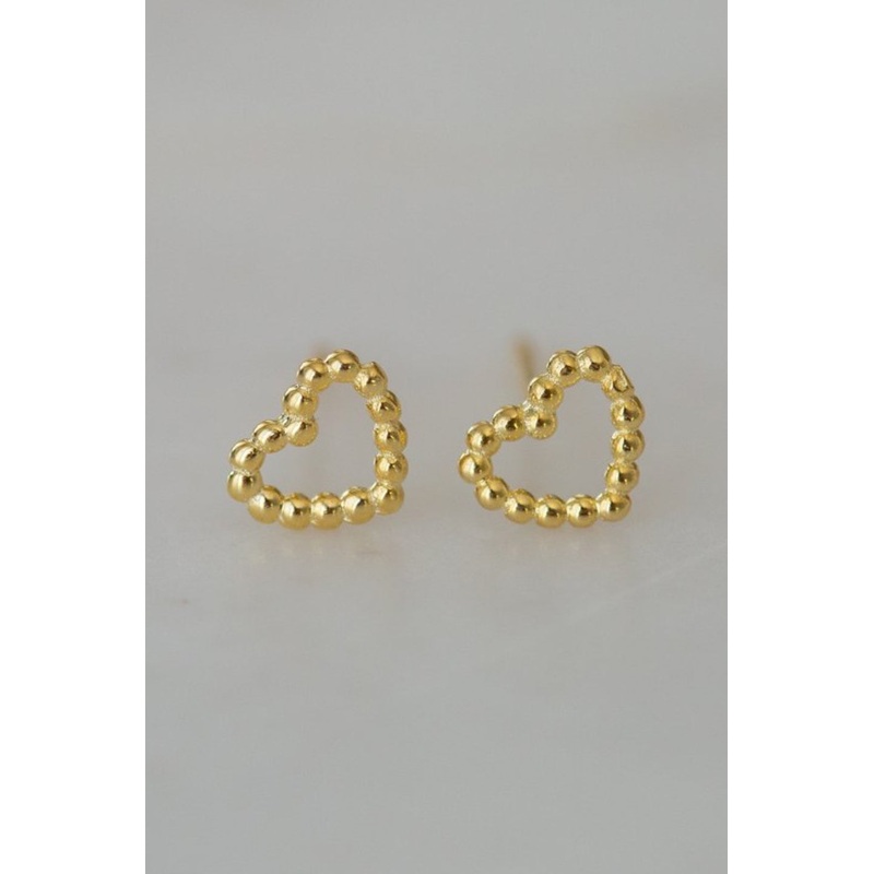 Dotty Love Stud Earrings Gold