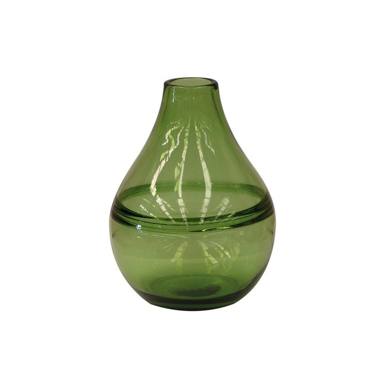 Emerald Green Handblown Glass Vase
