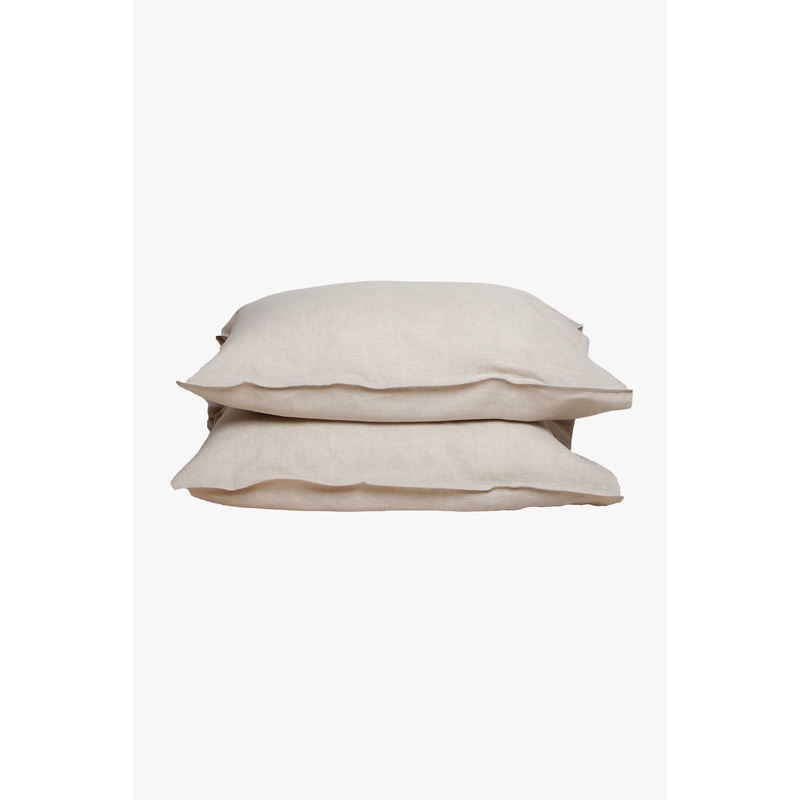 Linen Pillowcase Pair Natural Oatmeal