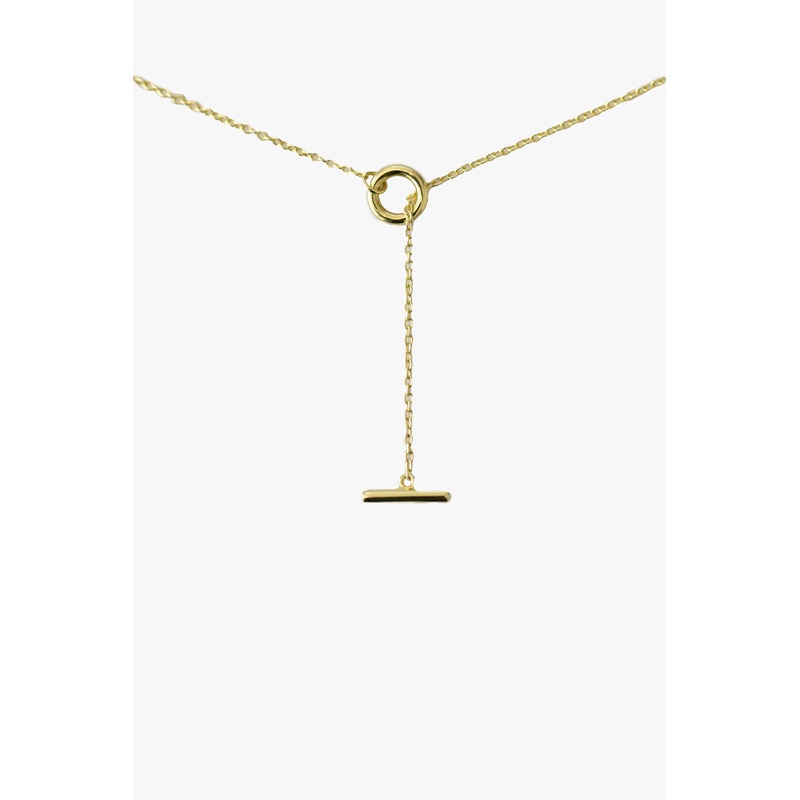 Thread Bar Necklace Gold EOL