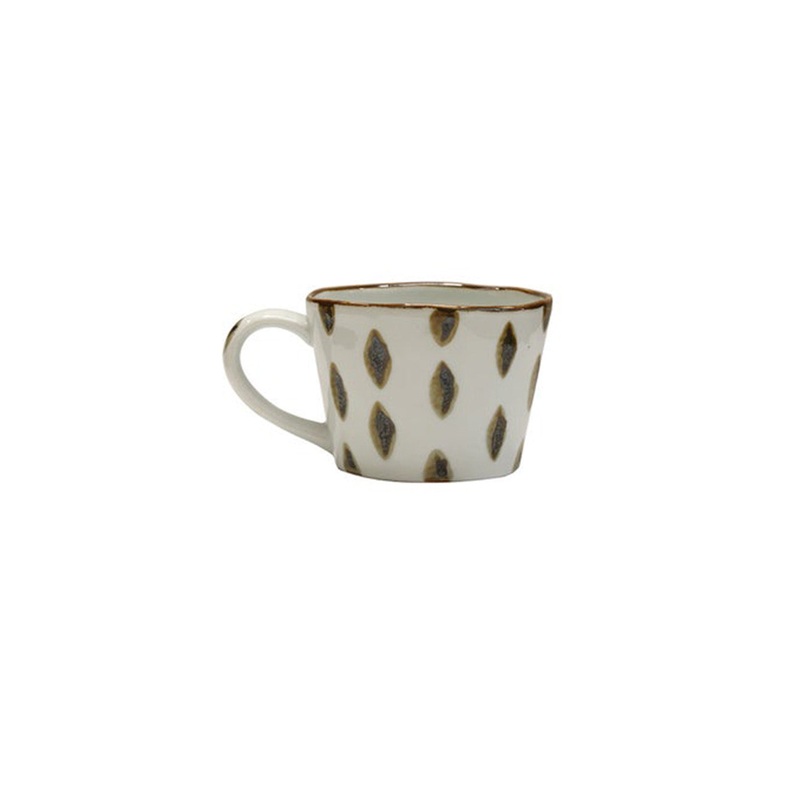 Zanzibar Spotted Black and White Mug