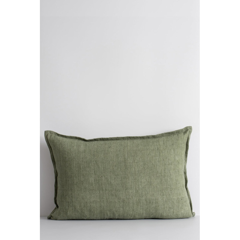 Arcadia Moss Feather Inner 40x60cm Linen Cushion
