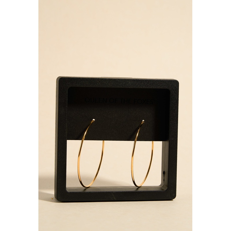 Classic Gold Thin Hoop