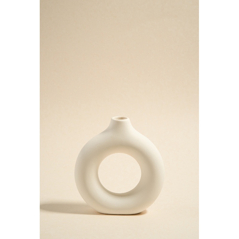 Donut White Small 13×12.5cm Candle Holder