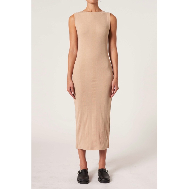 Frenchie Oat 90s Maxi Dress