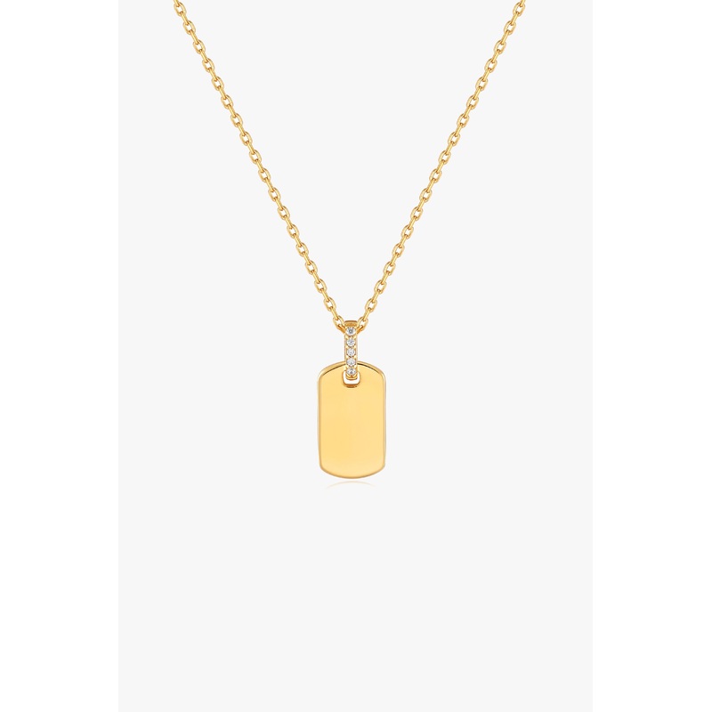 Glam Gold Tag EOL Necklace