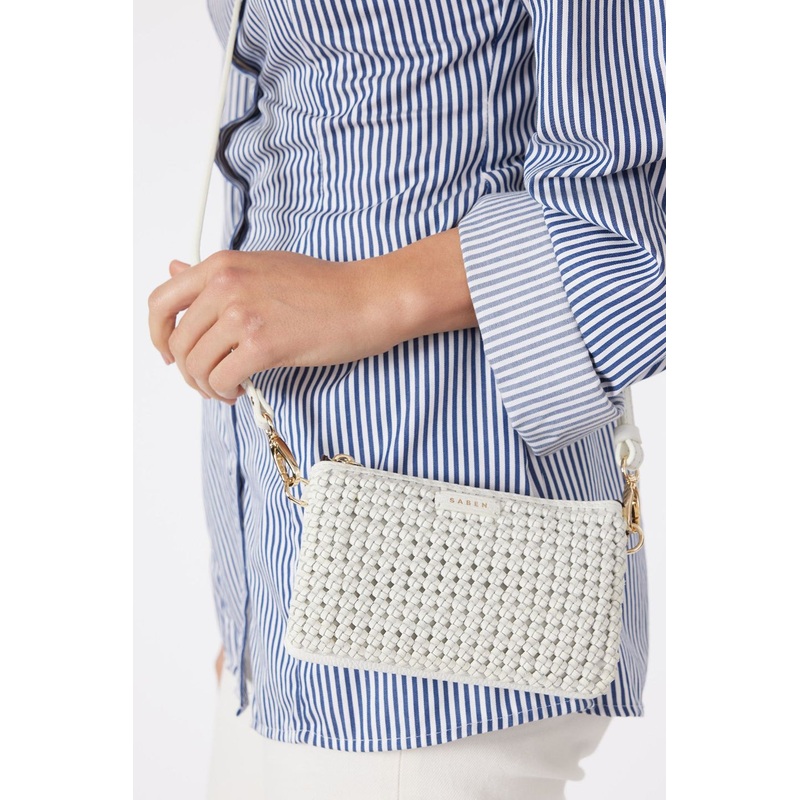 Lily White Braid Crossbody Bag