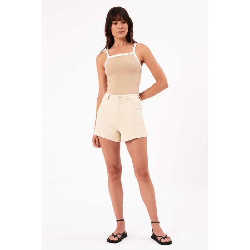 Mirage Ecru Lyocell Denim Short
