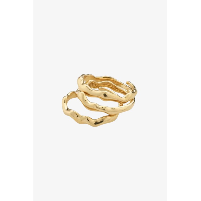 Penelope Recycled Gold Plated Adjustable Ring