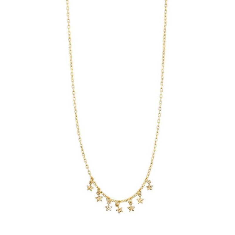 Regina Seven Mini Stars Gold Pendant EOL Necklace