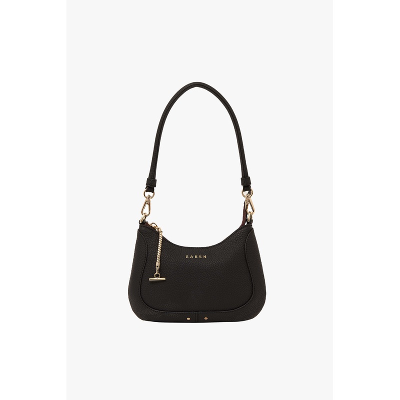 Sammie Black Mini Leather Shoulder Bag