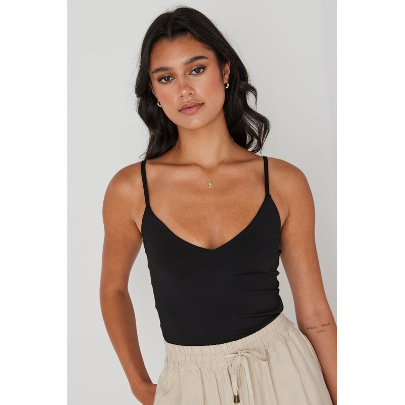 Tribute Black Knit Bralette