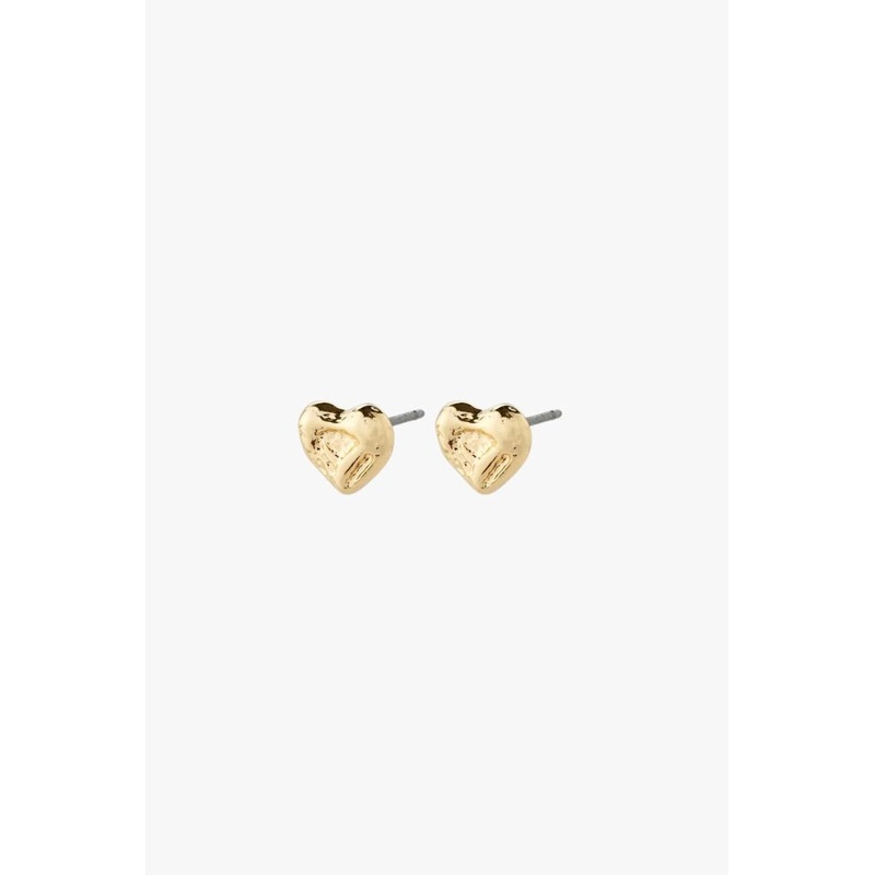 Arlet Heart Gold Stud Earrings