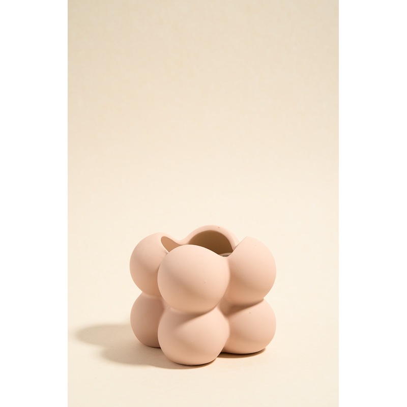 Bubble Cube Pink Soy Wax Candle