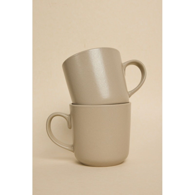 Caffeine Fix Stone Speckle Pack 2 Mugs
