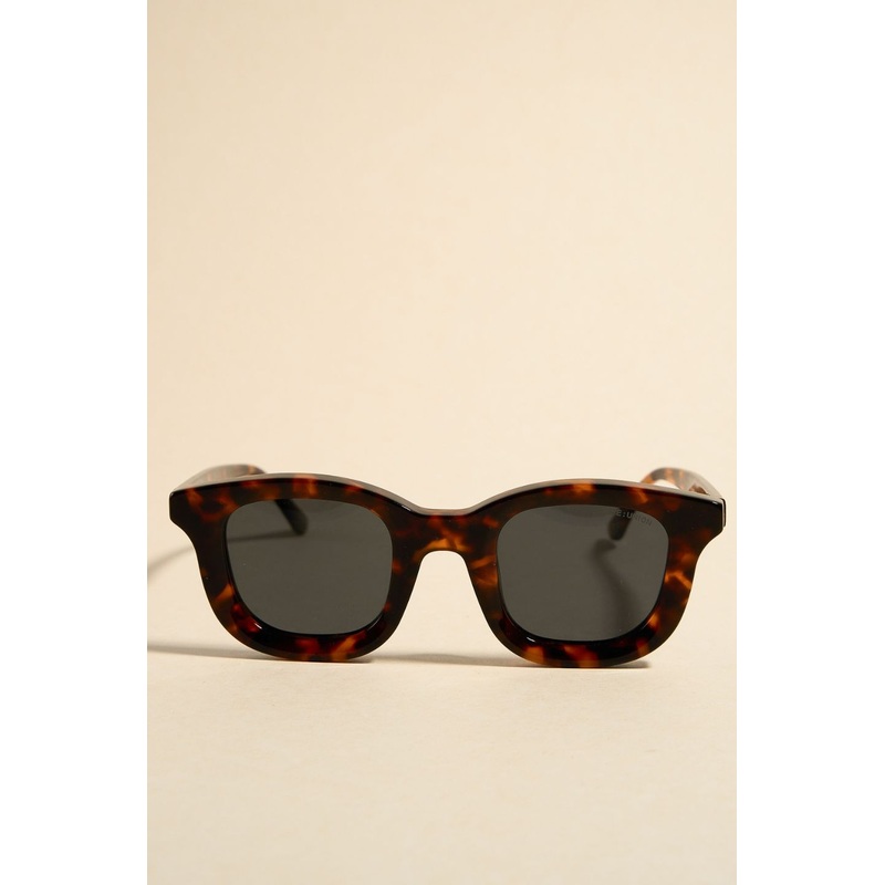 Chelsea Tort Chunky Round Sunglasses