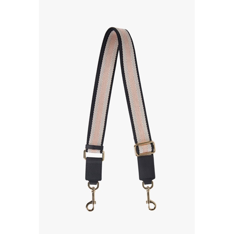Feature Black + White + Blush Bag Strap