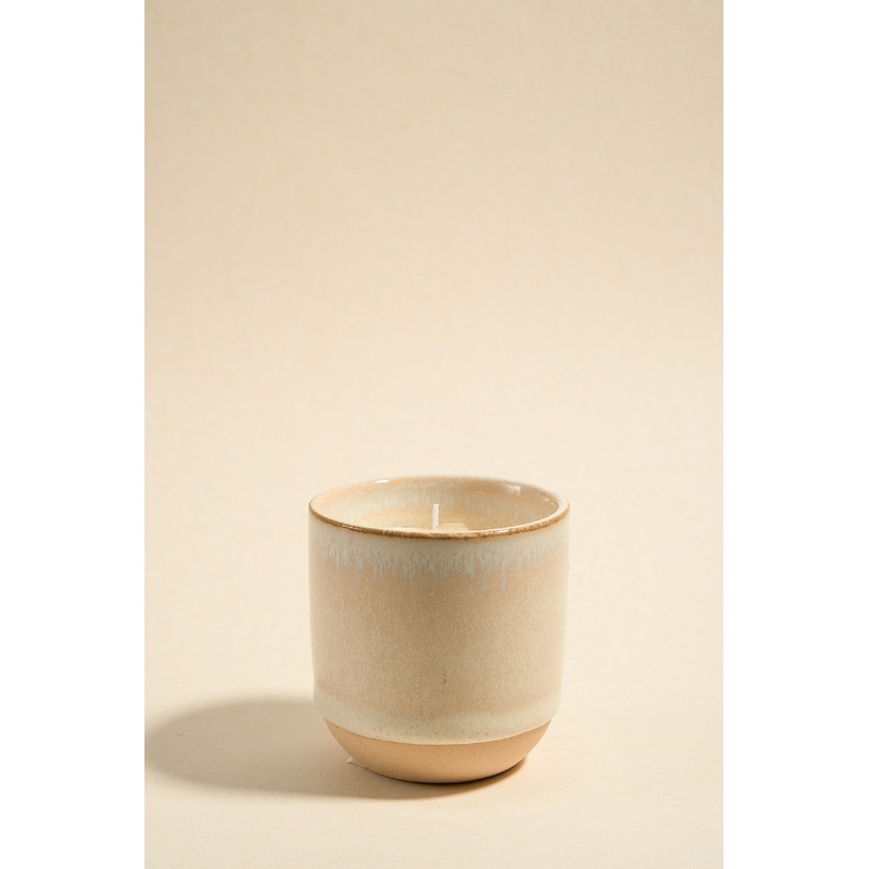 Ivory Glazed Ceramic Soy Wax Candle