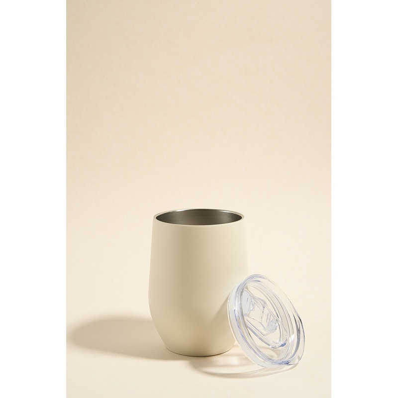 Ivory Stainless Steel 350ml Coffee + Wine Tumbler