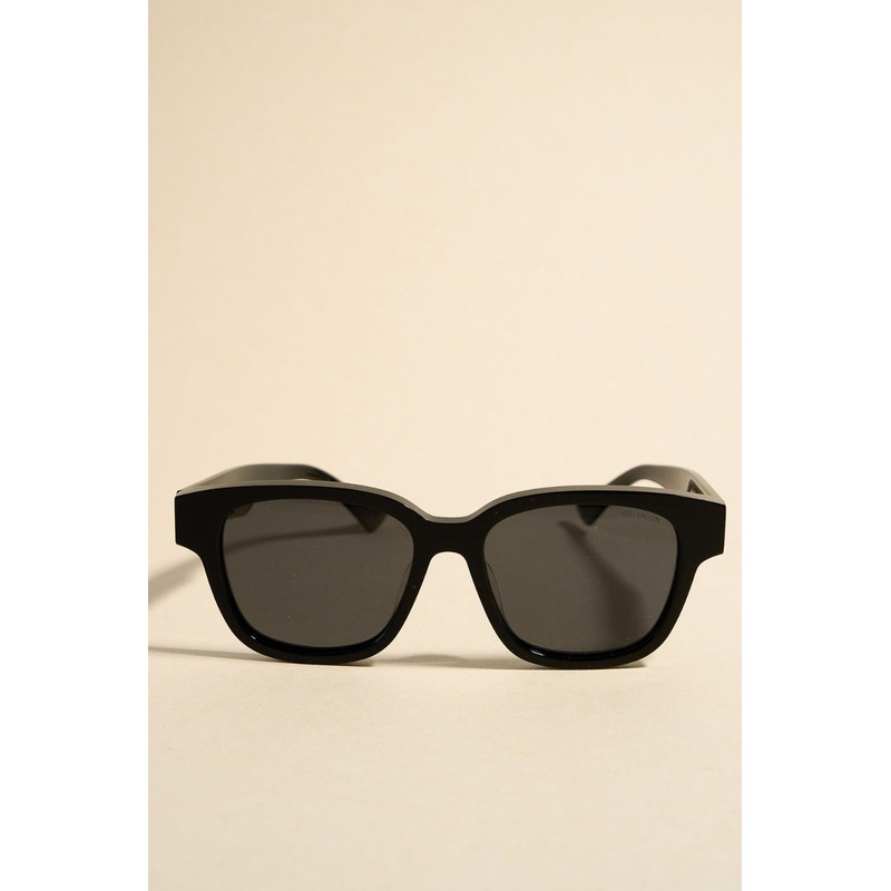 London Black Classic Round Sunglasses