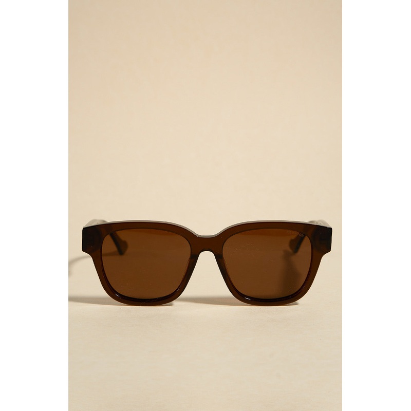 London Chocolate Classic Round Sunglasses