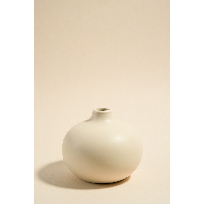 Orb Matt Ivory 10cm Bud Vase