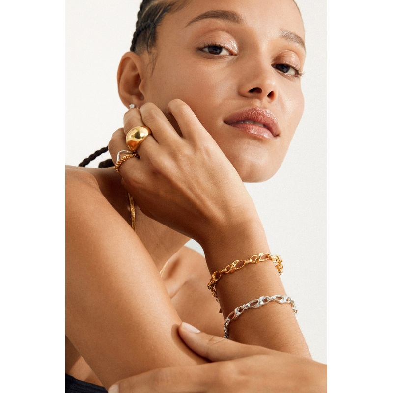 Rani Chunky Twist EOL Gold Chain Recycled Bracelet