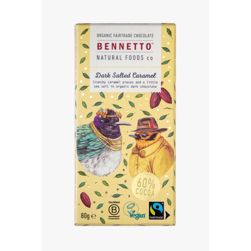 Salted Caramel 80g Buttercup Dark Fairtrade Chocolate