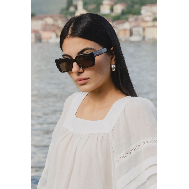 Soho Dark Tort Square Sunglasses