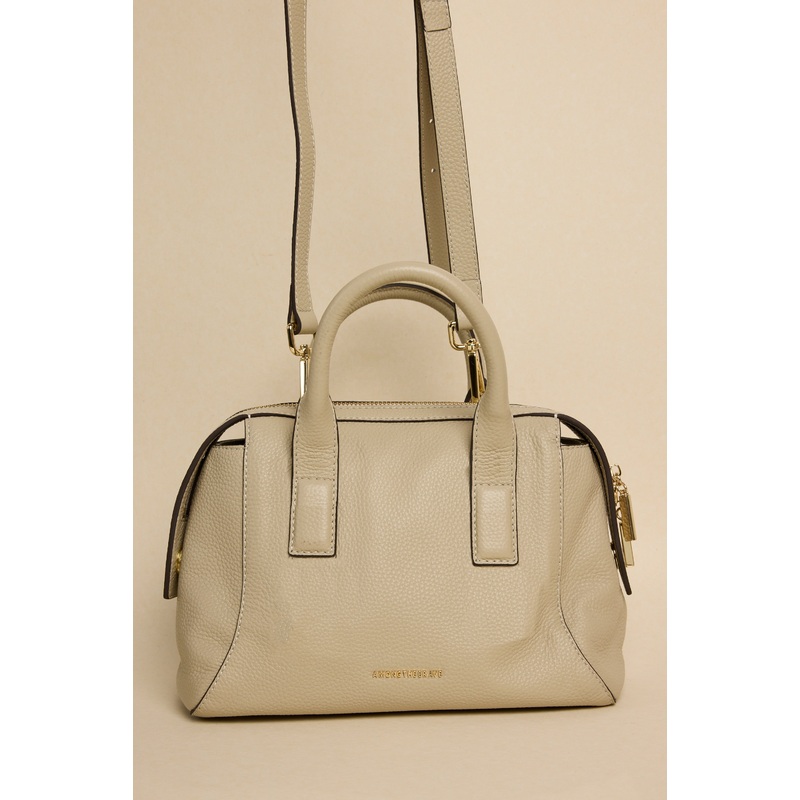 Amalfi Stone Leather Double Handle Shoulder Bag