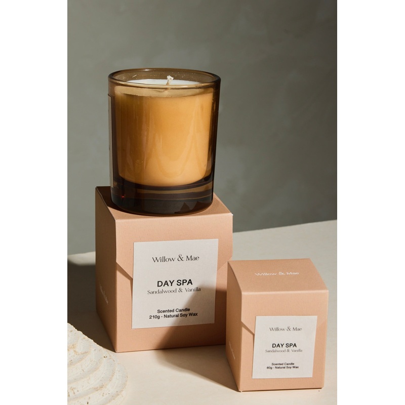 Day Spa Sandalwood + Vanilla 210g Soy Candle