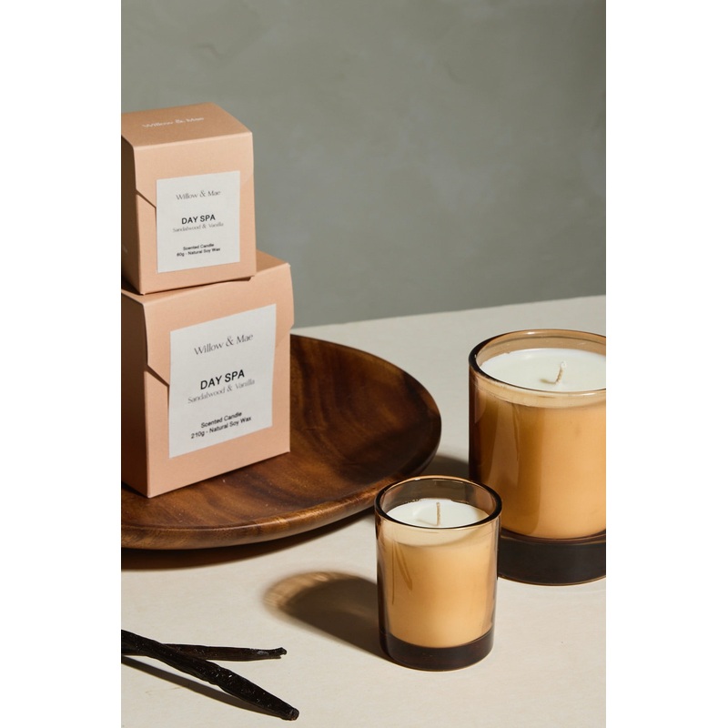 Day Spa Sandalwood + Vanilla 60g Soy Candle