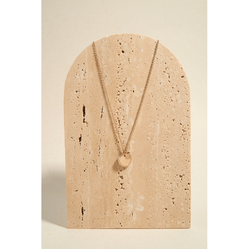Double EOL Pendant Gold Necklace