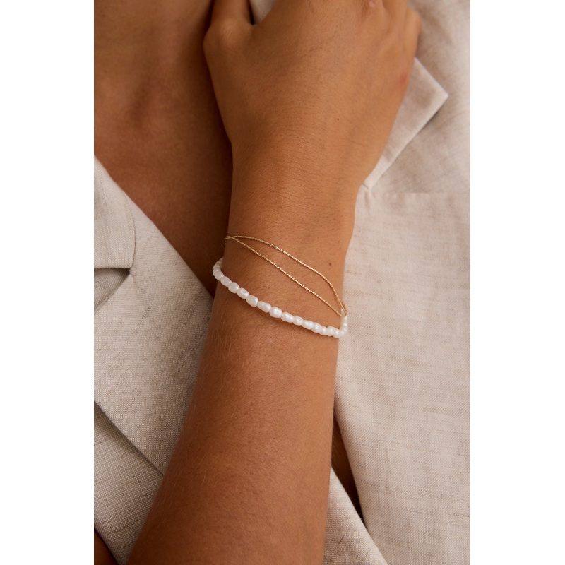 Fine Double Chain Gold Bracelet