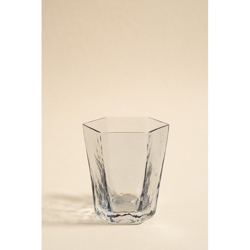Hexangular Grey Dimpled Tumbler