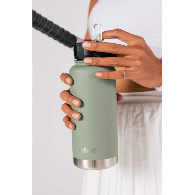 Insulated Eucalypt Green 950ml with Straw Lid Bottle